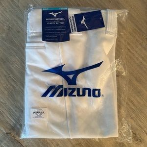 Girls Youth White Mizuno Softball Pant